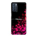 Red Flying Hearts Name Mobile Case