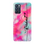 Red & Sky Blue Name Mobile Case