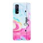 Red & Sky blue Name Mobile Case