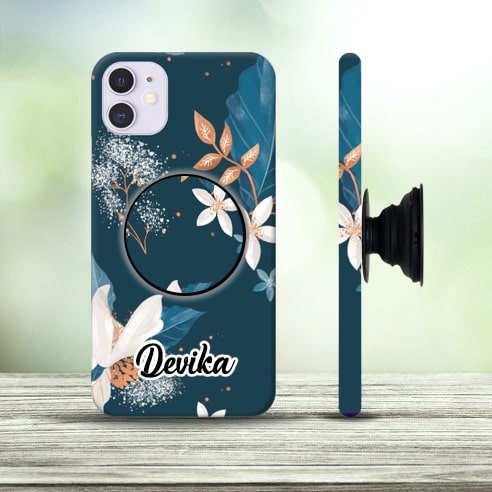Name-Dark-Flowers-Phone-Case-with-Pop-Holder 4